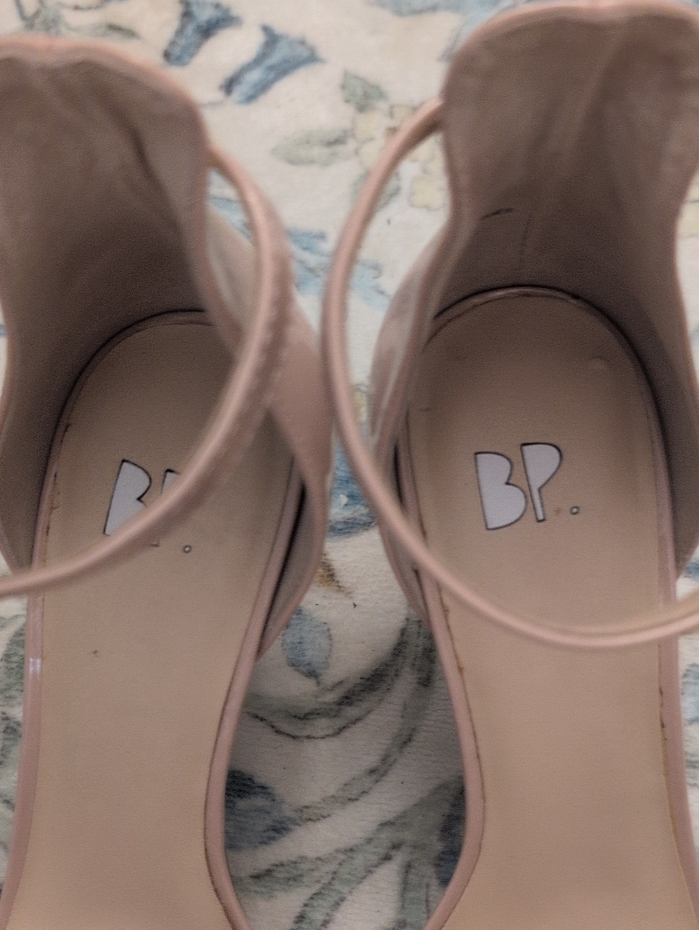 Women's Nordstrom bp Nude Blush Patent Ankle-Strap Heels. 🌷 - Picture 3 of 7